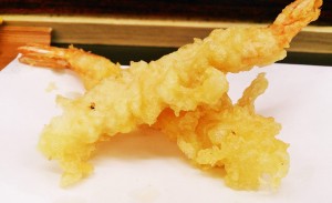 “Ebi-tempura” (shrimp).