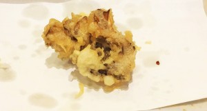 “Maitake-tempura” (mushroom).
