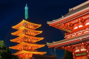 "Senso-ji Temple" in Night