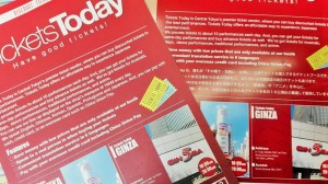The brochure of "Ticket's Today".
