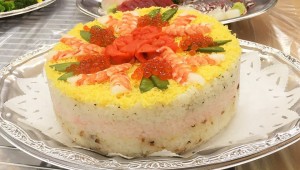"Sushi cake".