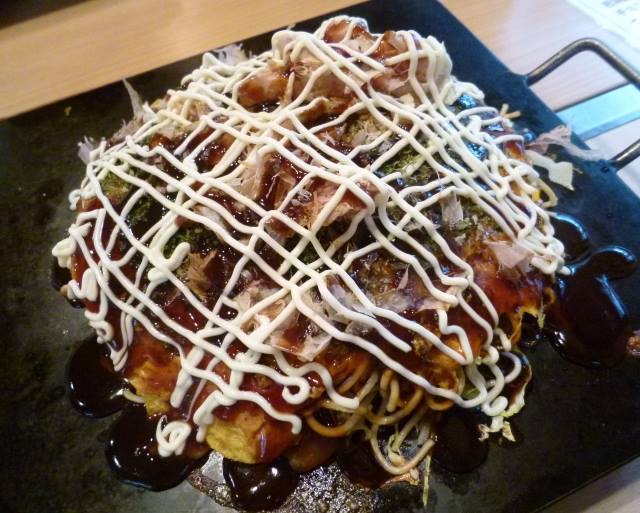 “Kansai style's okonomiyaki”