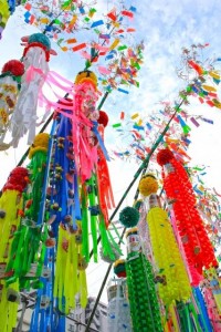 Large decoration at the Tanabata festival