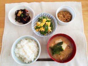 "Natto" is a standard of the Japanese breakfast.