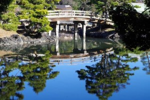 "Otsutai Bashi" (Bridge to "Nakajima" Tea-ceremony room)