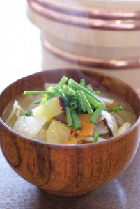 the pork miso soup