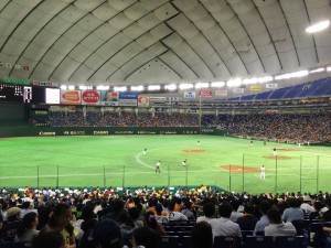 Baseball ground in Tokyo Dome
