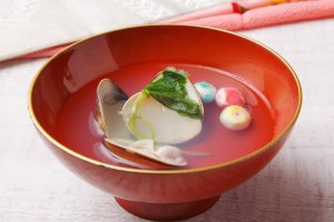 "Hamaguri no osuimono" (the soup of the clam)