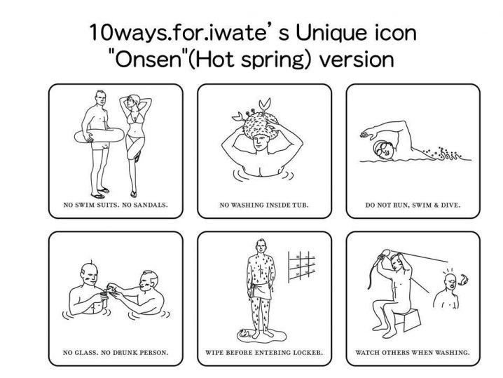 Unique icon・"Onsen"(Hot spring) version