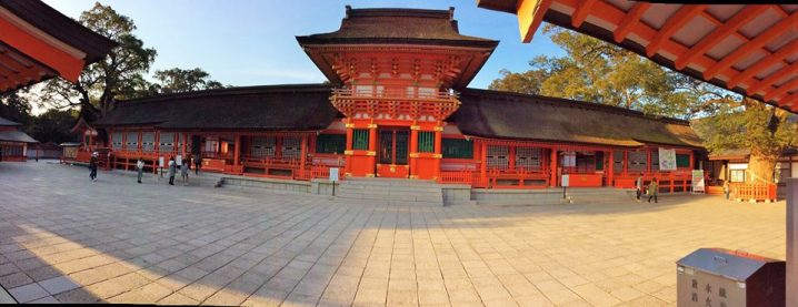 The beautiful main shrine building is appointed to a national treasure.