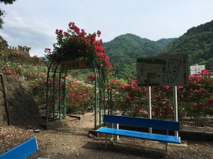 The entrance of Atsumi Onsen Rose Park.